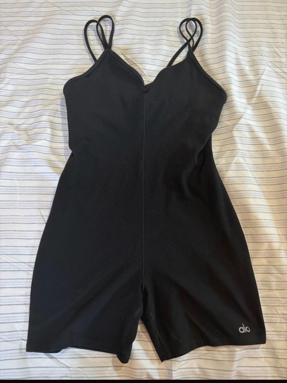 ALO Yoga Suns Out One-Piece Active Romper with Double Straps size small